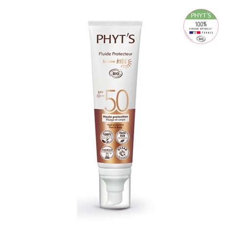 Phyt's Phyt'Solaire Fluide Protecteur Kids Bio SPF50 100ml pas cher, discount