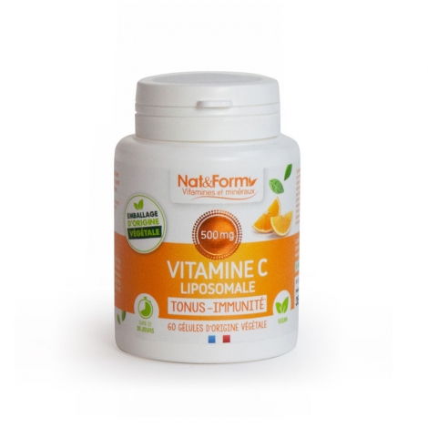 Nat & Form Vitamine C Liposomale 60 gélules végétales pas cher, discount