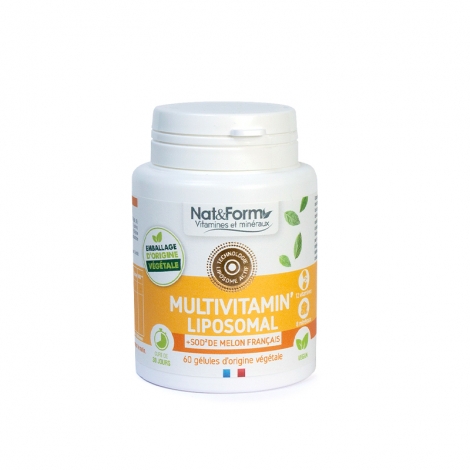 Nat & Form Multivitamin' Liposomal 60 gélules végétales pas cher, discount