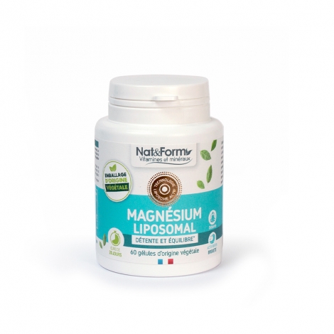 Nat & Form Magnésium Lisopomal 60 gélules végétales pas cher, discount
