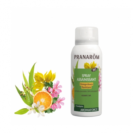 Pranarom Aromaforce Spray Assainissant Orange Douce Ravintsara Bio 75ml pas cher, discount