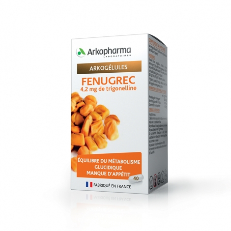 Arkopharma Arkogélules Fenugrec 40 gélules pas cher, discount
