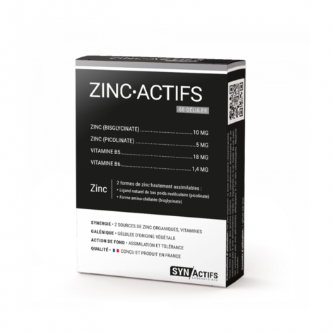Synactifs Zinc Actifs 60 gélules pas cher, discount