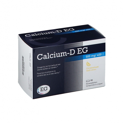 Calcium D EG 500mg/400UI Citron 90 comprimés pas cher, discount