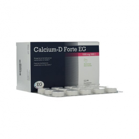 Calcium D EG 1000mg/800UI Menthe 90 comprimés pas cher, discount