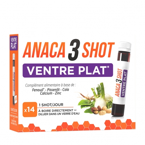 Anaca 3 Shot Ventre Plat 14 shots pas cher, discount