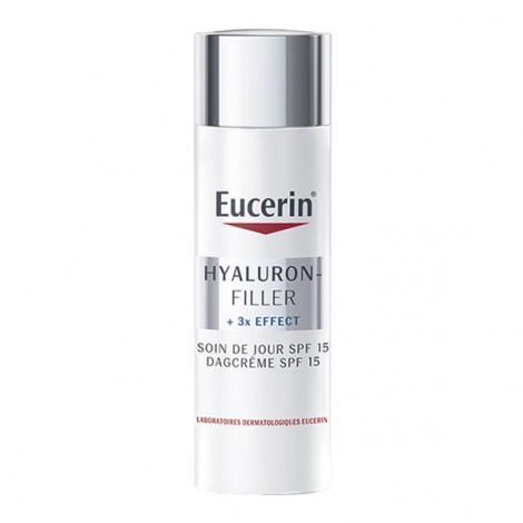 Eucerin Hyaluron-Filler + 3x Effect Soin de Jour SPF15 Peau Normale à Mixte 50ml pas cher, discount
