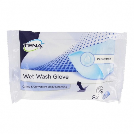 Tena Wet Wash Gloves 8 pièces pas cher, discount