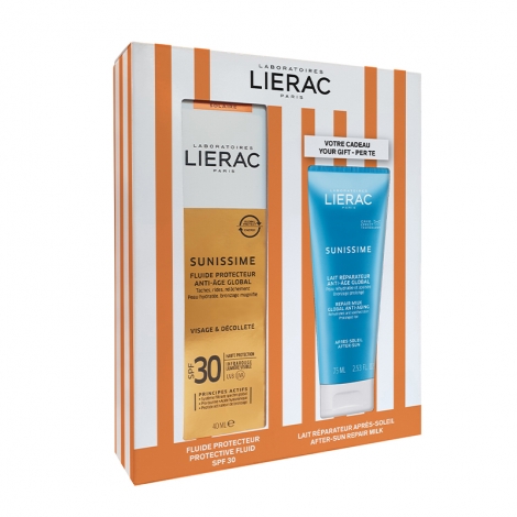 Lierac Coffret Sunissime Fluide Protecteur SPF30 50ml + Après Soleil 75ml OFFERT pas cher, discount