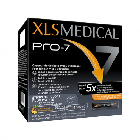 XLS Medical Pro 7 Perte de Poids 90 sticks de poudre pas cher, discount