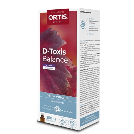 Ortis D-Toxis Balance Detox Minceur Saveur Cerise 250ml pas cher, discount