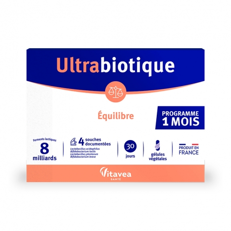 Nutrisante Ultrabiotique Équilibre 60 gélules pas cher, discount