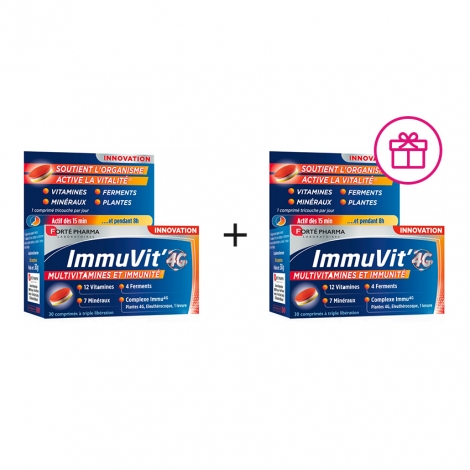 Forte Pharma ImmuVit' 4G 30 comprimés 1 + 1 GRATUIT pas cher, discount