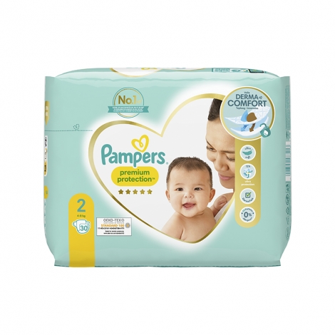 Pampers Premium Protection Taille 2 30 pièces pas cher, discount