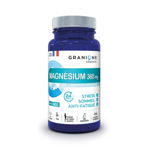Granions Magnésium Stress, Sommeil & Anti-fatigue 60 comprimés pas cher, discount
