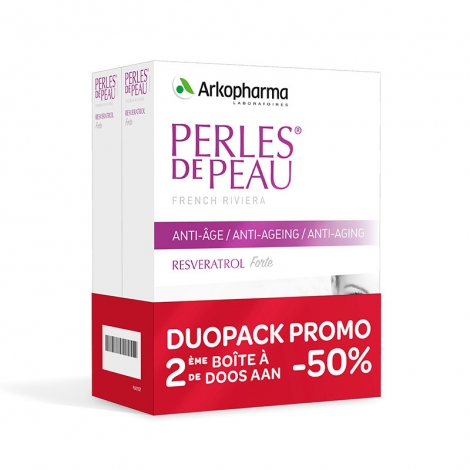 Arkopharma Perles de Peau Anti-Âge Resveratrol Forte DUOPACK PROMO pas cher, discount