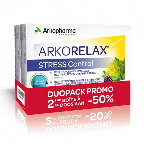 Arkopharma Arkorelax Stress Control DUOPACK PROMO pas cher, discount