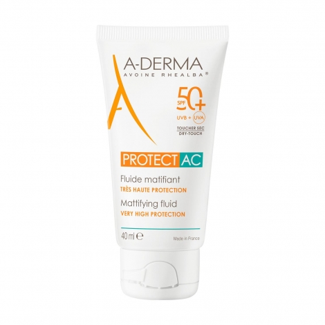 A-Derma Protect AC Fluide Matifiant SPF50+ 40ml pas cher, discount