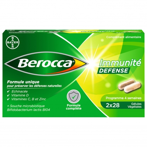 Berocca Immunité Défense 2x28 gélules végétales pas cher, discount