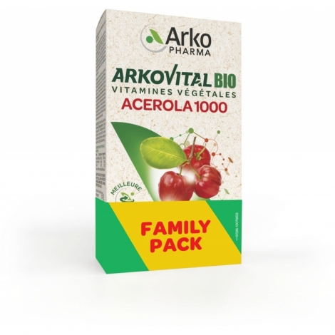 Arkopharma Arkovital Acerola 1000 bio 60 comprimés FamilyPack pas cher, discount