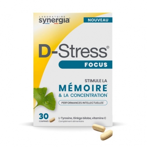 Synergia D Stress Focus 30 comprimés pas cher, discount
