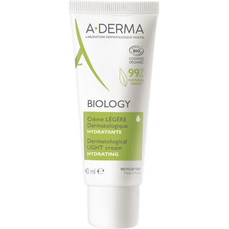 Aderma Biology Crème légère dermatologique bio 40ml pas cher, discount