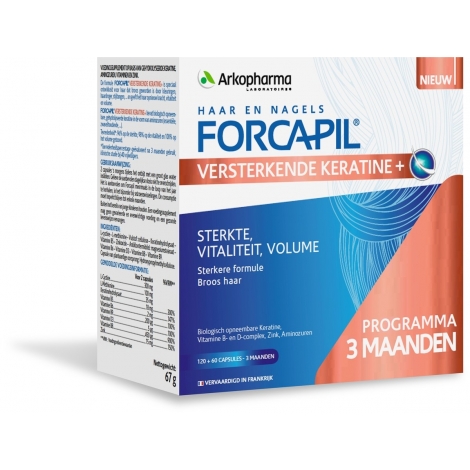 Arkopharma Forcapil Kératine+ Lot 180 gélules pas cher, discount