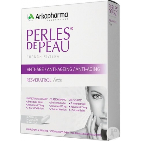Arkopharma Perles de Peau Anti Age Resveratrol 30 gélules pas cher, discount