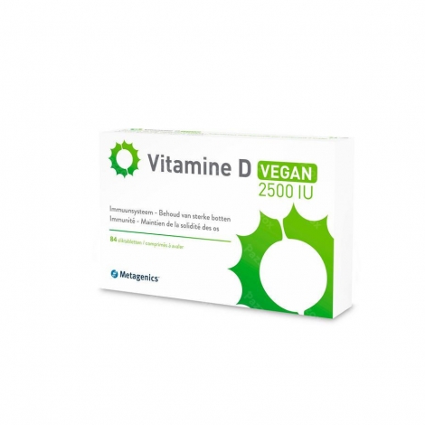 Metagenics Vitamine D vegan 2500IU NF 84 comprimés blister pas cher, discount
