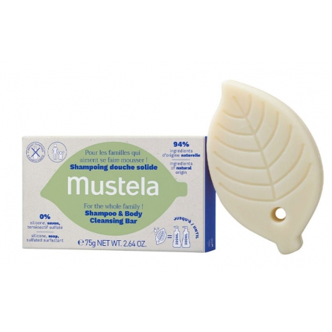 Mustela Shampooing douche solide 2 en 1 75g pas cher, discount