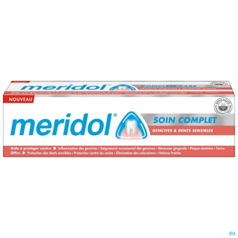 Meridol dentifrice Soin Complet Gencives & Dents Sensibles 75ml pas cher, discount