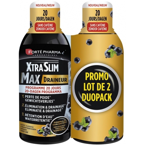 Forte Pharma XtraSlim MAX Draineur lot de 2 x 500ml pas cher, discount