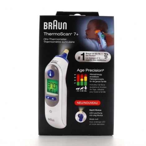 Braun Thermoscan 7+ Thermomètre Auriculaire pas cher, discount