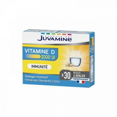 Juvamine Vitamine D 2000UI 30 gélules pas cher, discount