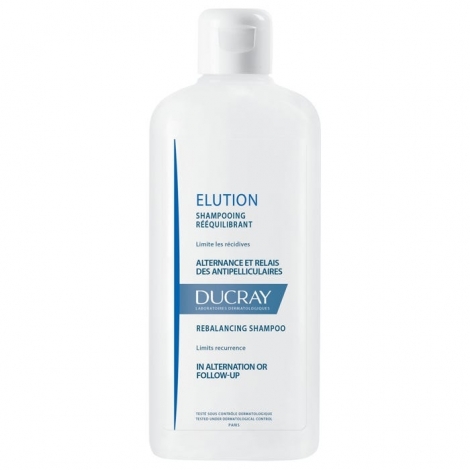 Ducray Elution Shampooing doux équilibrant antipelliculaire 400ml pas cher, discount