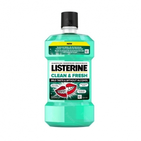 Listerine Clean & Fresh 500ml pas cher, discount