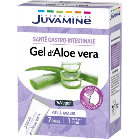 Juvamine Santé Gastro-Intestinale Gel d'Aloe vera 7 sticks pas cher, discount