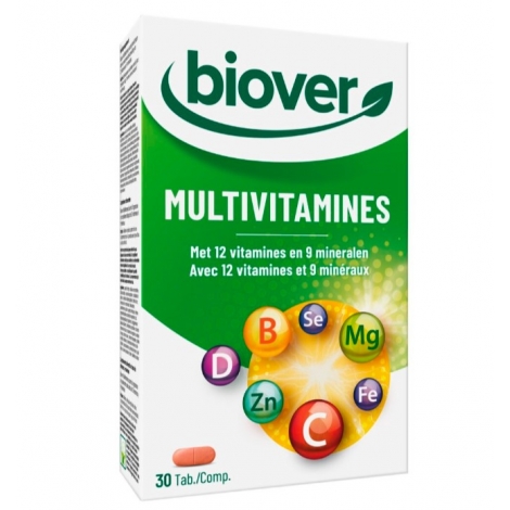 Biover Multivitamines 30 comprimés pas cher, discount