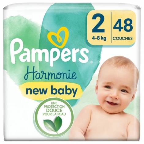 Pampers Harmonie taille 2 48 couches pas cher, discount