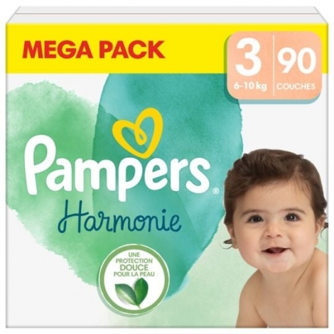 Pampers Harmonie Mega Pack taille 3 90 couches pas cher, discount