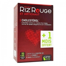 Santé Verte Levure de Riz Rouge Cholestérol 2x60 comprimés
