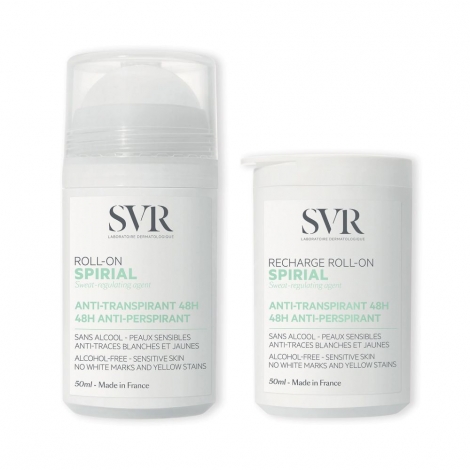 SVR Spirial Duo Roll On + Recharge 2x50ml pas cher, discount