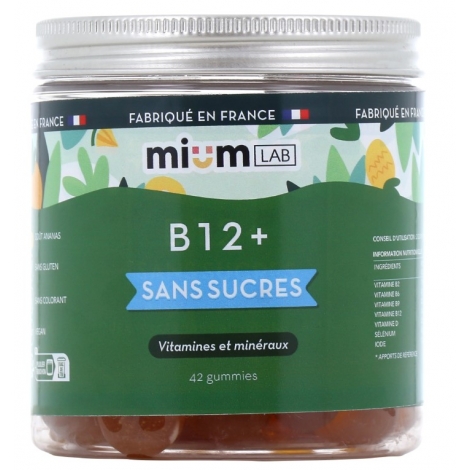 Mium Lab Gummies B12+ Sans Sucres pas cher, discount