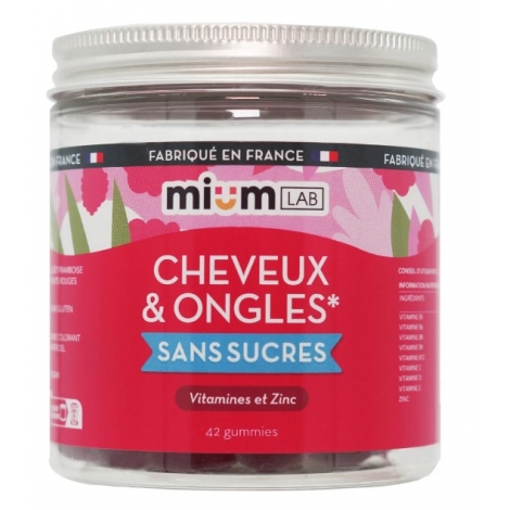 Mium Lab Gummies Cheveux & ongles Sans Sucres pas cher, discount