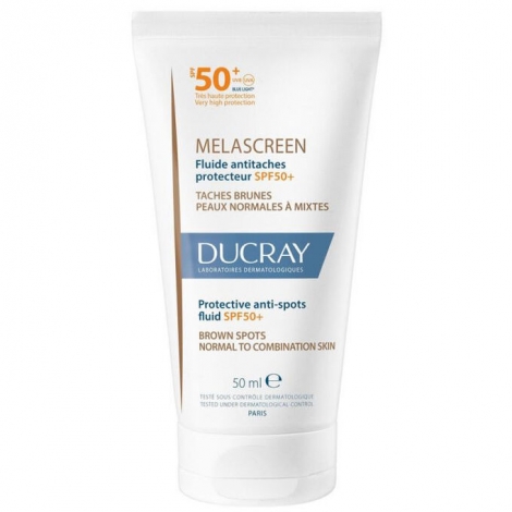 Ducray Melascreen Fluide anti-taches protection solaire SPF50+ 50ml pas cher, discount