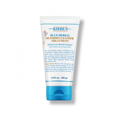 Kiehl's Blue Herbal Blemish Nettoyant anti-imperfections 150ml pas cher, discount