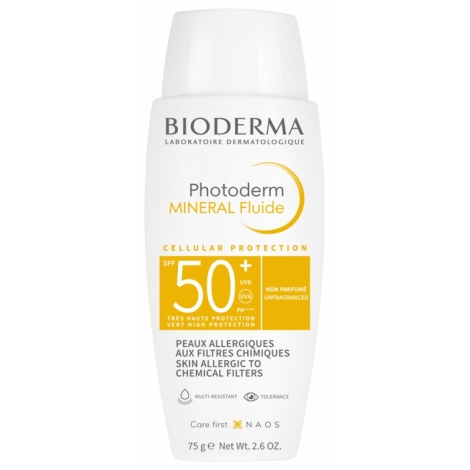 Bioderma Photoderm Mineral Fluide SPF50+ 75g pas cher, discount