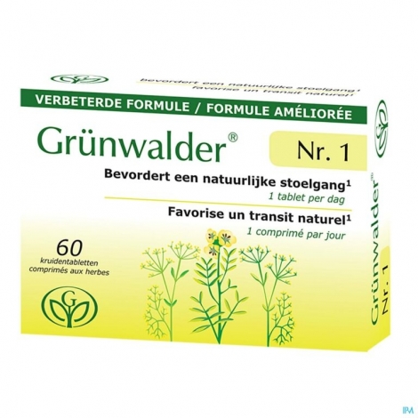 Grünwalder Nr. 1 transit naturel 60 comprimés pas cher, discount