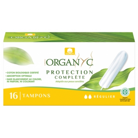 Organyc Tampon Regular 100% Coton Bio 16 unités pas cher, discount