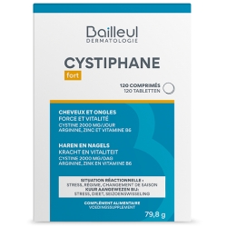 Cystiphane Cystine B6 Cheveux et Ongles 120 comprimés